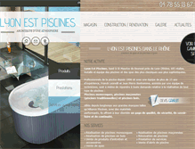 Tablet Screenshot of lyon-est-piscines.com
